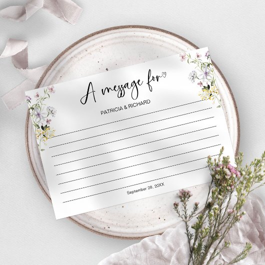 Carte de mariage avec message dans une bouteille d