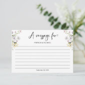 Carte de mariage avec message dans une bouteille d (Debout devant)