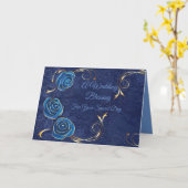 Carte de Mariage Bénédictions de Mariage pour Votr (Fleur jaune)