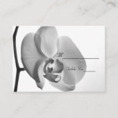 Carte de Mariage blanc orchidée (Devant)