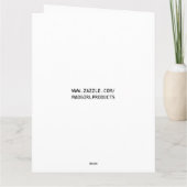 CARTE DE MARIAGE BLANCHE SQUELETTES GOTHIQUES (Dos)
