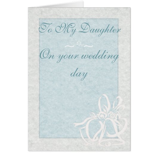 Carte de mariage bleu-clair (Devant)