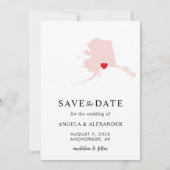 Carte de mariage Blush Alaska (Devant)