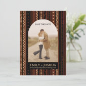 Carte de mariage "Bobo Flat Save The Date" Unique (Debout devant)