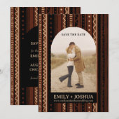 Carte de mariage "Bobo Flat Save The Date" Unique (Devant / Derrière)