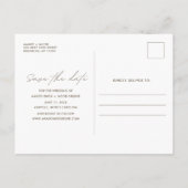 Carte de mariage Bohème chic avec photo pour un ma (Dos)