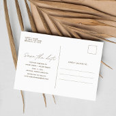 Carte de mariage Bohème chic avec photo pour un ma