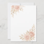 Carte de Mariage Botanique Blush Or Rose Luxe (Dos)