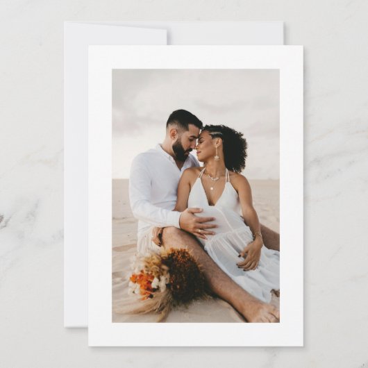 Carte de Mariage Bouquet Save The Date - Fleurs Do (Dos)