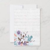 Carte de Mariage campagnard en coton du sud du Mer (Dos)