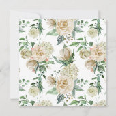 Carte de Mariage Carré à crème printanière (Dos)