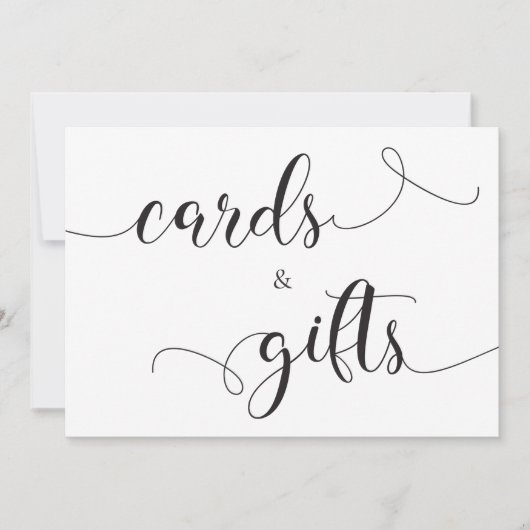 Carte de mariage Cartes & Cadeaux - Calligraphie (Devant)