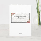 Carte de mariage catholique 0025 avec écriture & v (Dos)