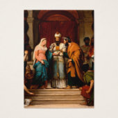 Carte de mariage catholique élégante simple (Devant)