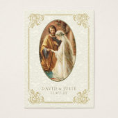 Carte de mariage catholique simple élégante (Devant)