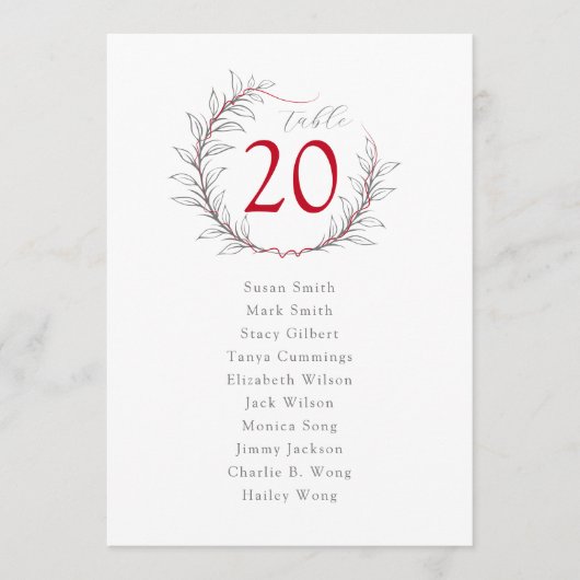 Carte de Mariage chinois moderne (Devant)