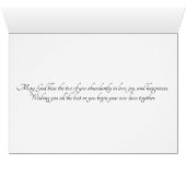 Carte de mariage chrétienne catholique (Intérieur Horizontal (Bas))