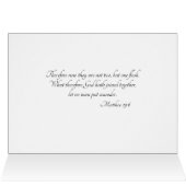 Carte de mariage chrétienne catholique (Intérieur Horizontal (Haut))