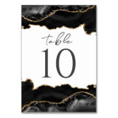 Carte de Mariage d'âge noir et or (Dos)