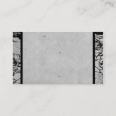 Carte de Mariage de cadre gothique Rose noir (Dos)