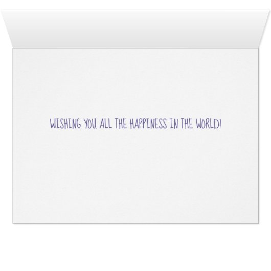 Carte de mariage de couples de hérisson (Intérieur Horizontal (Bas))