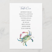 Carte de Mariage de crabe côtier (Devant)