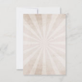 Carte de mariage de crânes Halloween Merci Rustiqu (Dos)