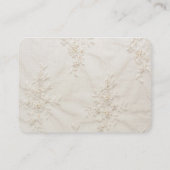 Carte de Mariage de dentelle brodée (Dos)
