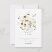 Carte de mariage de destination en Colombie (Devant)