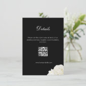 Carte de Mariage de détail Rose classique (Debout devant)