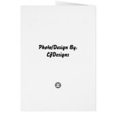 Carte de mariage de jeunes mariés (Dos)