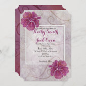 Carte de mariage de ketmie de prune (Devant / Derrière)