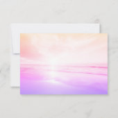 Carte de Mariage de la mer Tropical Beach moderne  (Dos)