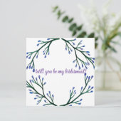 Carte de Mariage de la servante botanique (Debout devant)