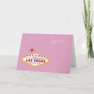 Carte de mariage de Las Vegas RSVP