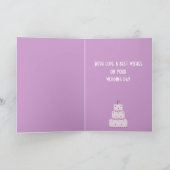 Carte de Mariage de mariée et de chambre (Intérieur)