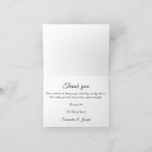 Carte de Mariage de Merci élégante pour toujours (Intérieur)