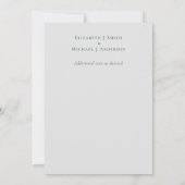 Carte de Mariage de Merci photo en or rose (Dos)