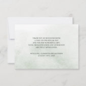 Carte de Mariage de Merci Rose romantique (Dos)