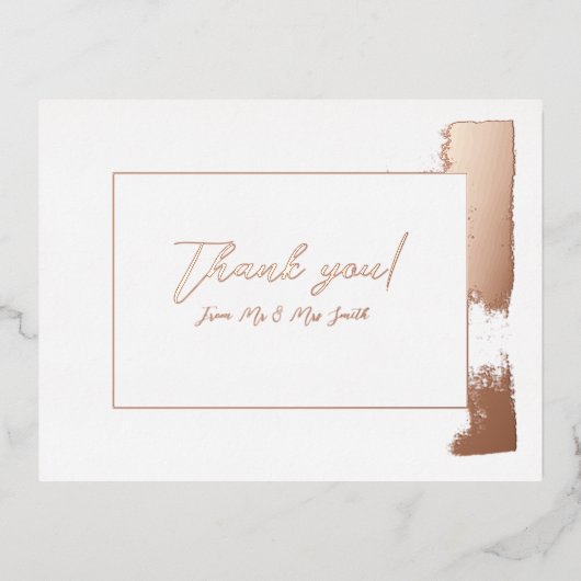 Carte de mariage de remerciement refusée (Recto)