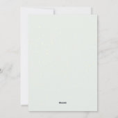 Carte de Mariage de répétition de Noël Monogramme (Dos)