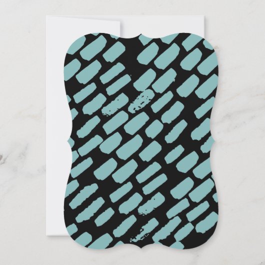 Carte de Mariage de répétition de script moderne (Dos)