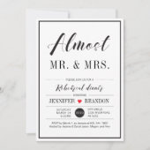 Carte de Mariage de répétition de type chic (Devant)