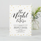 Carte de Mariage de répétition de typographie mode (Debout devant)