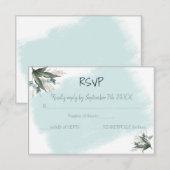 Carte de Mariage de réponse RSVP (Devant / Derrière)