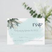 Carte de Mariage de réponse RSVP (Debout devant)