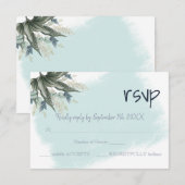 Carte de Mariage de réponse RSVP (Devant / Derrière)