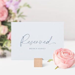 Carte de Mariage de réserve Dusty Blue