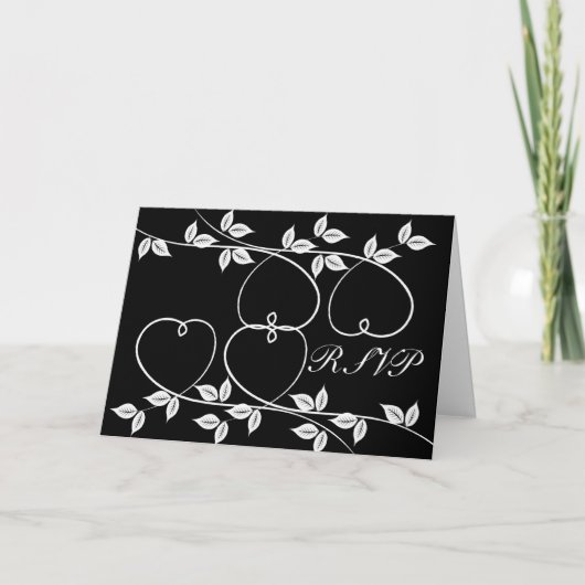 Carte de mariage de RSVP (Devant)