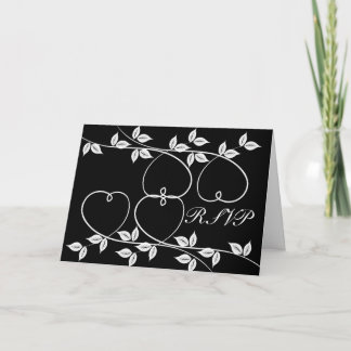 Carte de mariage de RSVP